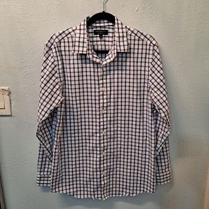 Banana Republic Purple Striped Button Down Shirt